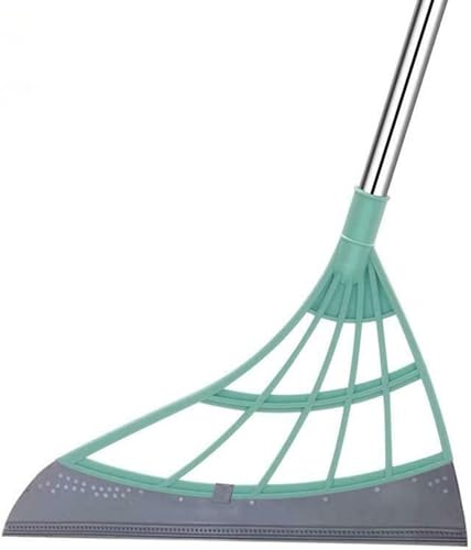 Vassoura Mágica Rodo Mágico Rodo de Silicone - Limpeza Eficiente 2 em 1 para Pisos, Cabelos e Pó Ide