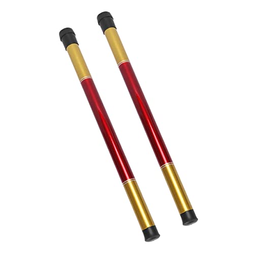 SUPVOX 2個収納チューブ 指揮棒 スティック 保管用 コンテナ バ 収納ホルダー 軽量 コンパクト 持ち運び便利 バンド用品