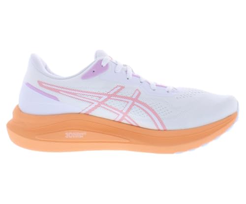 Image of ASICS GT-1000 13 Womens Shoes Size 9, Color: Cloud White /Coral Reef-White