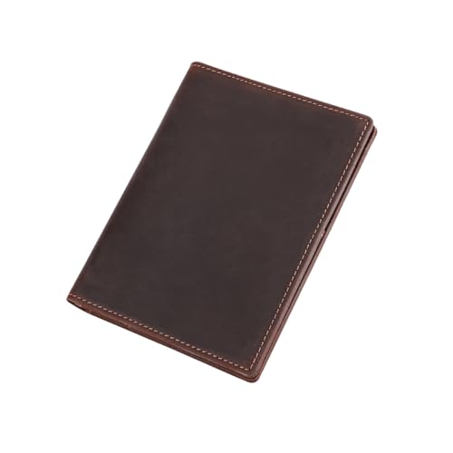 [RBMegadar] Genuine Leather Passport Holder with RFID Blocking, Travel Document Organizer Card Wallet Case (coffee) [���s�A���i]