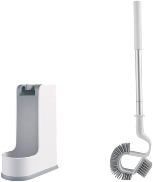 Toilet Brush Holder Toilet Brush Holder Household Wall-mounted Toilet Cleaning Brush Bathroom Long Handle Soft Bristles Cleaning Brushs 360° No Dead Angle Toilet Bowl Brush Set Toilet Brush Holders