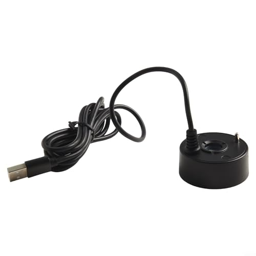 babominimer Atomizzatore impermeabile USB 5 V per acquario, fontana interna, stagno o vaso, cavo 1,4 m, umidificatore per creare nebbia decorativa per casa e giardino (nero)