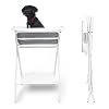 Smoochie 2 in 1 Dog Bathtub Washing Station Elevated Pet Bath Tub Collapsible and Portable Bathtub for Dogs Cats Bathing Shower and Grooming Indoor and Outdoor
