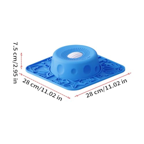 Gamelle à lécher pour chiens et chats en silicone avec boule rotative pour purée