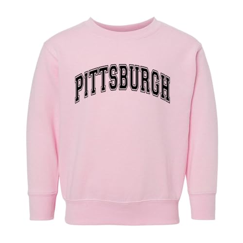 Arch Pittsburgh Kids Sweatshirt Toddler 2T Pink
