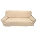 Yosoo 3 osobowa sofa obejmuje 7 w pełnym kolorze, w pełni rozciągliwy ochraniacz Elastyczny materiał Miękki pokrowiec na sofę Ochraniacz na sofę Meble domowe (kolor: beżowy)