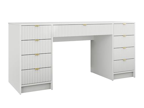 Bureau J111 Stratifié Blanc table de bureau pour ordinateur portable - 2