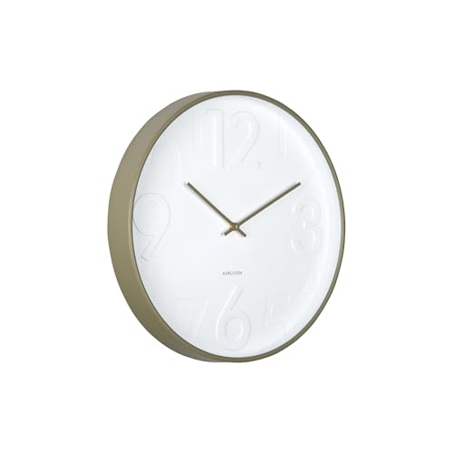 Horloge murale Ayuno Army Green silencieuse pour éliminer les bruits de tic-tac