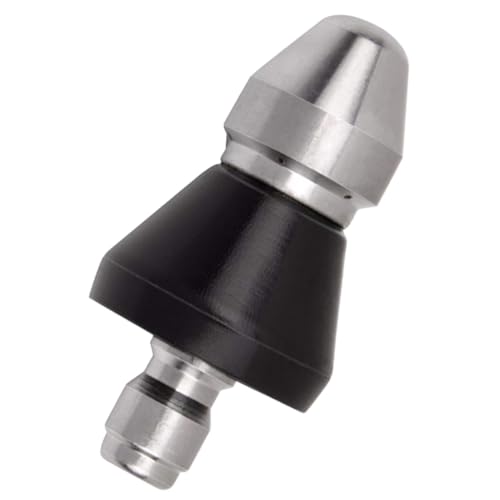 FUTUREORYY Boquilla Rociadora Pequeña de Acero Inoxidable para Limpieza de Alcantarillas y Desagües Boquilla de Alta Presión Flexible y Duradera Accesorio para Mangueras de Desatasco y