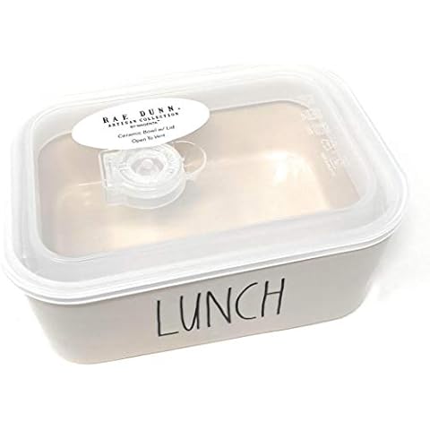 Rae Dunn LUNCH Ceramic Storage Cover