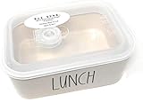 Rae Dunn LUNCH Ceramic Storage - 6.5x5x2.5 inches -  RAE DUNN BY MAGENTA