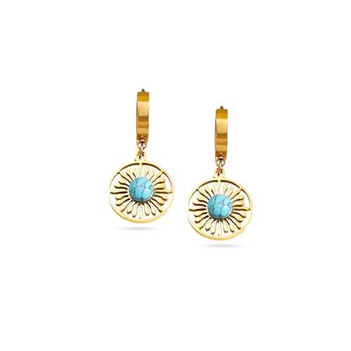 Image of Rubans Demi Fine Stainless Steel Hoop Earrings Daily Gift for Women & Girls