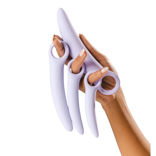 The Natural Love Company - Wisteria - Dilator Training Set Made from Soft Silicone - Sizes Range from 0.5 - 1.3 - Buttery Soft Sanitary Grade Silicone