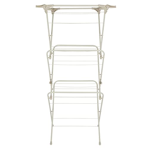 Salter LASAL71717W2EU7 Warm Harmony Clothes Airer – Large Indoor Laundry Dryer, 15m Drying Space Over 3 Tiers, Collapsible, 4 Fold-out Hooks For Up To 28 Extra Items, Holds Up to 7kg Of Wet Washing - Image 6
