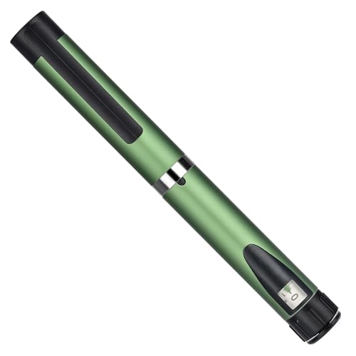 60 Unit Peptide Pen Research Reusable Peptide Pen Injector with Protect Case Clear Scale Design Universal Compatibility for 3ml Cartridges (Green)