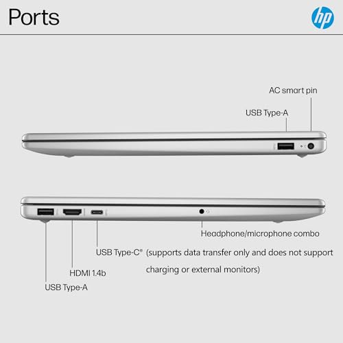 Image of HP 15.6 inch Laptop, FHD Touchscreen Display, 13th Gen Intel 10-Core i5-1334U, 16GB DDR4 RAM, 1TB PCIe SSD, WiFi 6, Bluetooth 5.4, HDMI, Type-C, Copilot Key, Windows 11 Home for Student and Business