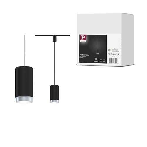 Paulmann 95402 URail Pendel Corus E27 max. 50W dimmbar 230V Schwarz Schienensystem - Leuchtmittel frei wählbar