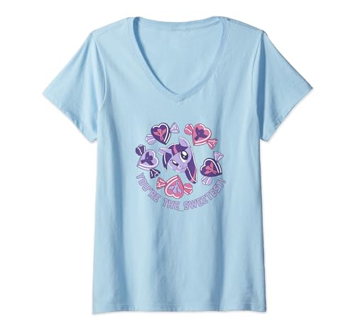 T-shirt col V Mon Petit Poney Rarity le cadeau de Saint-Valentin idéal