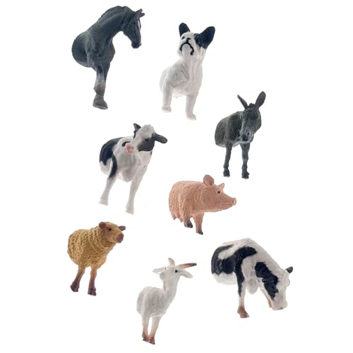 Imanes decorativos animales de granja set de 8 miniatura 1