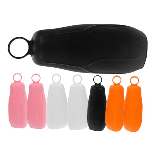 PartyKindom Travel Toiletries Set Silicone Sleeves for Lotion Shampoo Toothpaste Leakproof Reusable Small Bottle Covers