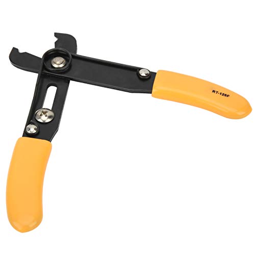 Image of Wire Stripper, Wire Cutter Adjustable Simple Cutter Stripping Pliers Hand Tools 0.54.0mm Yellow for Home Appliance Wiring