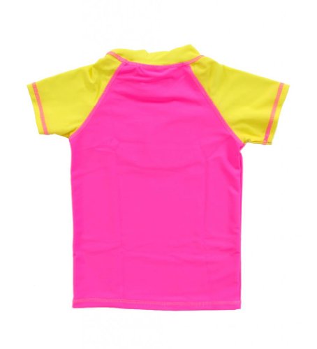 Batman Spectrum Bat Short Sleeve Girls Rash Guard (Girls 4/5) Pink2