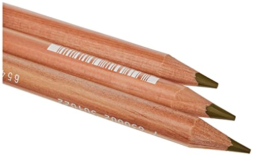 Image of Caran D'ache Luminance 6901.039 Colour Pencil Artist Colouring Pencils, Pack of 3, Colour: 039 Olive Brown