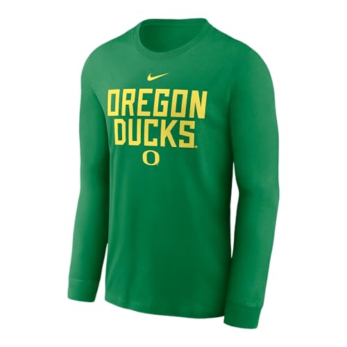 Nike Oregon Sideline Men's Dri-FIT College Long-Sleeve T-Shirt (02EW30DUON-PGE, Apple Green) - Main Image