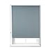 Produktbild Relaxdays 1 x Verdunkelungsrollo, Hitzeschutz, Thermo Rollo Klemmfix, blickdichtes Seitenzugrollo 100x165, Stoff 96 cm, grau
