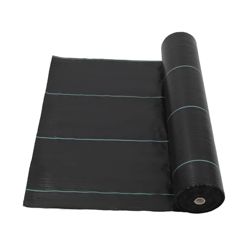 Toile de paillage professionnelle résistante – 1,83m x 91,43m, 68g/m² – Contrôle supérieur des mauvaises herbes, installation aisée, tissu perméable – Pour jardin, agriculture, qualité allemande