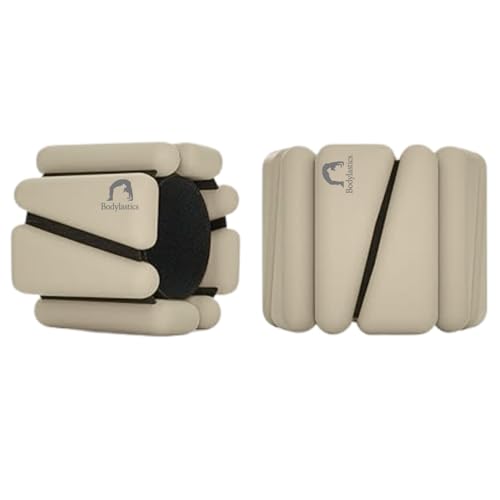Image of Bodylastics Adjustable Ankle & Wrist Weights 4 lb Pair (2 lb Each) - Silicone, Sweat-Resistant for Arms & Legs - Perfect for Jogging, Walking, Physiotherapy, Cardio, Yoga & Strength Training