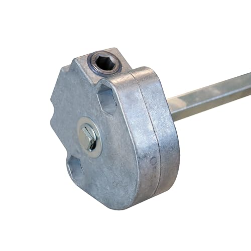 Argano Geiger 6P7 senza fine corsa – Quadrato 8 mm Maschio per tapparelle Bubendorff – Verricello manuale robusto per riparazione o ristrutturazione di tapparelle a manovella