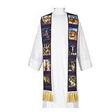 Purple Lenten Story Overlay Stole, 110 Inch
