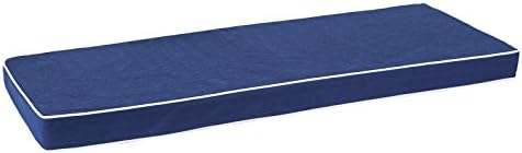 Alfresia 2-Seater Garden Bench Cushion  Replacement Outdoor Bench Seat, Luxury Style, 8cm Thick Luxury Foam Filling, Polyester Case, Quality Guaranteed Navy Blue