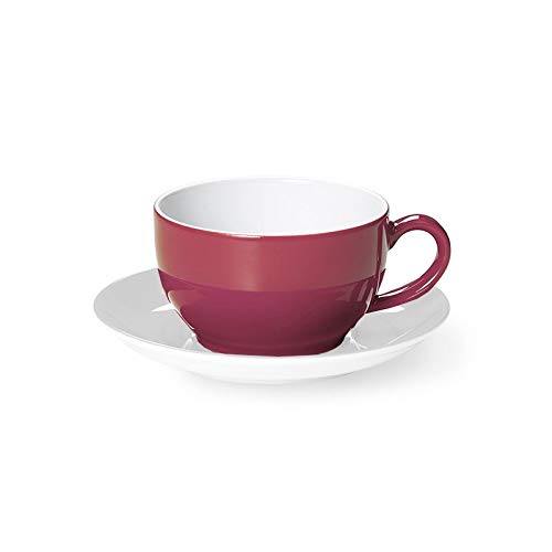 Dibbern Solid Color Kaffee Obertasse aus Fine Bone China Porzellan in der Farbe Himbeere mit einem Fassungsvermögen von 0,25l, 2010800023