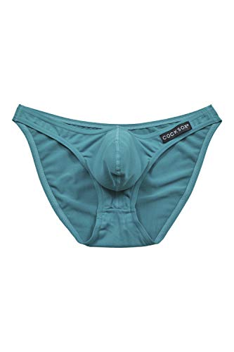 Cocksox Men's Underwear Enhancing Pouch Brief CX01N (Small, Turbo Green)