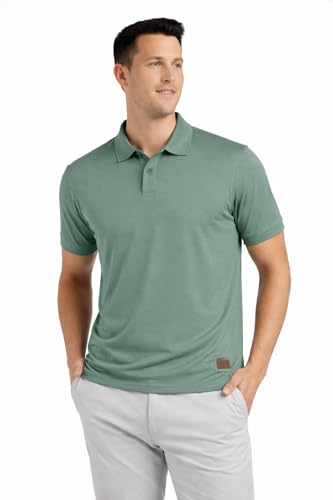 Image of Men's Plain Polo Neck T-Shirt | Comfortable | Stylish Casual & Smart Wear | Half Sleeve | Regular Fit