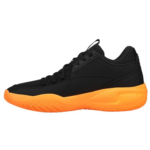 PUMA Mens Court Rider I Basketball Sneakers Shoes - Black, Orange3
