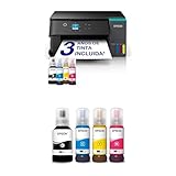 EPSON Bundle Impresora multifunción EcoTank ET-2950 A4 con depósito de Tinta + Botellas de Tinta Originales EcoTank de la Serie 102 4 Colores Negro, Cian, Magenta y Amarillo