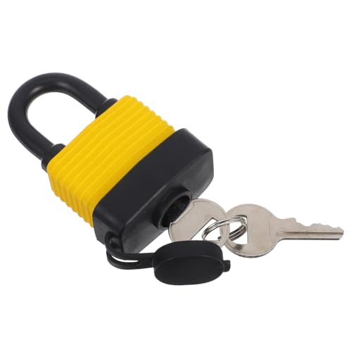 LIFKOME 防水耐候性 南京錠 鍵付き 高強パッドロック 屋外用 ストレージユニット収納ロック 電動スクーター対応 防錆設計 ガレージフェンス