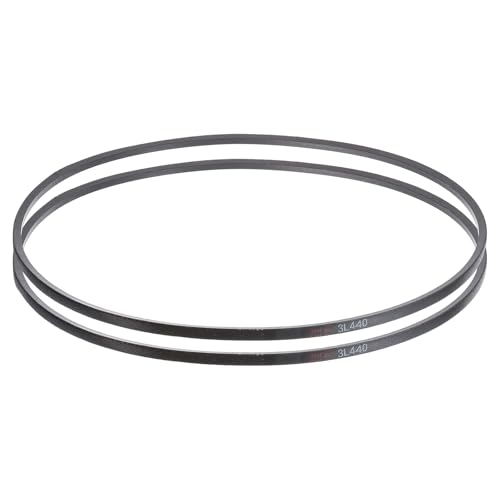 uxcell 2 Pcs 3L440 Classic Wrapped Rubber V-Belt, 44"(1118mm) Outside Circumference, 3L Profile V Belt 3/8" Width 7/32" Height