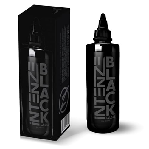 Intenze Black Label Tattoo Ink 8oz Bottle - Professional Grade,