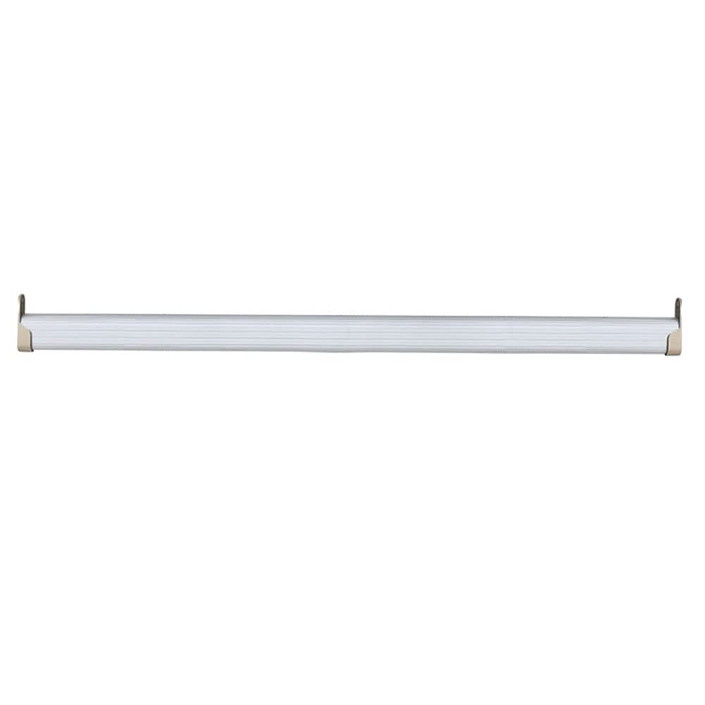 Oval Rail Wardrobe Polished Chrome Hanging Tube Aluminium Alloy Closet Organizer Heavy Duty Clothes Hanging Pole Wardrobe Storage Rod Cut to Size + FREE END SUPPORTS and SCREWS (600mm (0.6m) ~23.6″)