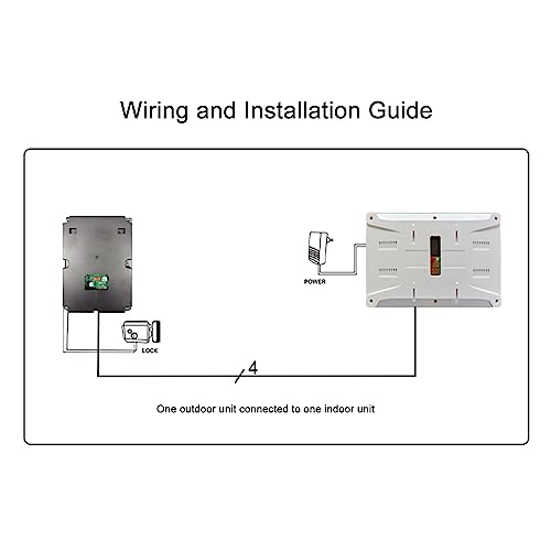 Campainha de Vídeo, Monitor de Porta Colorido, Sistema de Intercomunicação, Kit de Visão Noturna, De