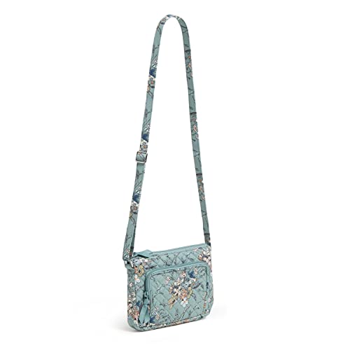 Vera Bradley Women's Cotton Little Hipster Crossbody Purse With Rfid Protection, Sunlit Garden Sage - Recycled Cotton, One Size #TOP1