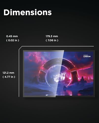 Image of Lenovo Legion Go S Screen Protector, High-Transparency Glass, 9H Hardness, Protects Against Drops, Scratches & Scrapes, 0.45mm Thick, Ultimate Protection for Legion Go S Gaming Console Gamer