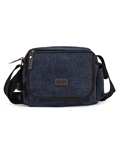 Messenger Bag For Men, Crossbody Bag Aesthetic, Water Resistant Unisex Classic Canvas Shoulder Bag, Casual Work Bag #TOP3