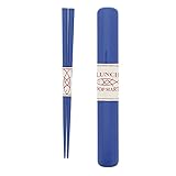 イシダ(Ishida) 日本製 箸・箸入れセット 日本製 箸箱 ポップマート コンビ 青 18cm ブルー
