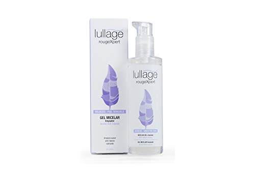 Lullage rougeXpert Gel Micelar Limpiador Desmaquillador Facial que Limpia Suavemente el Rostro con Acción Anti-Rojeces sin Jabón ni Alcohol, 200 ml