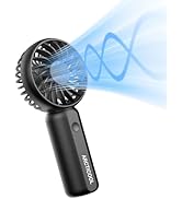 ARCTICOOL Portable Mini Fan - Rechargeable Hand Fan with 3 Adjustable Speeds, 2000mAh Battery, Li...